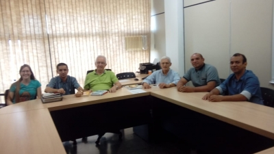 Secretario de Educação e Assessor Pedagógico de Araguaiana - MT, participam de reunião em Barra do Garças - MT buscando orientações para criação do CME no município